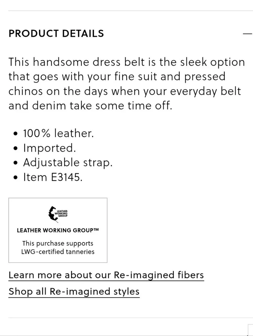 J. Crew Italian Leather Dress Belt - black